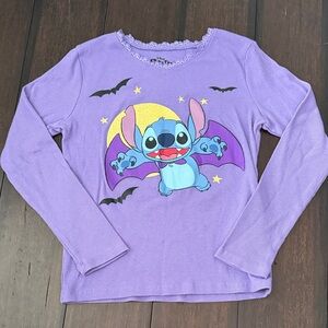 LILO & Stitch long sleeve Halloween tee Medium EUC